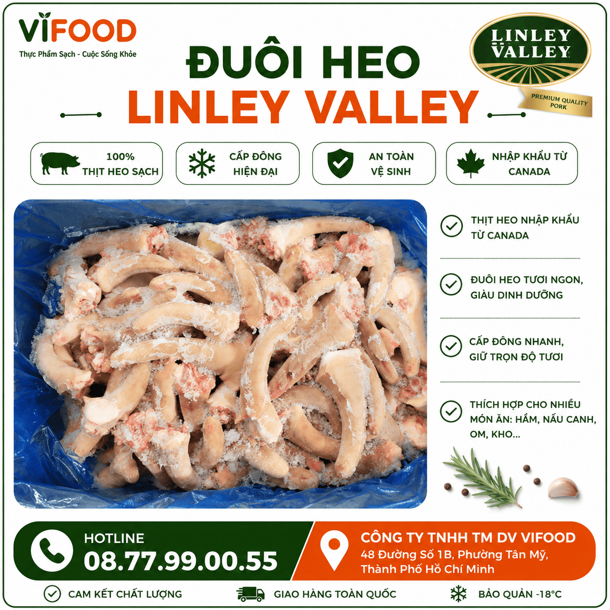 Đuôi heo Linley Valley
