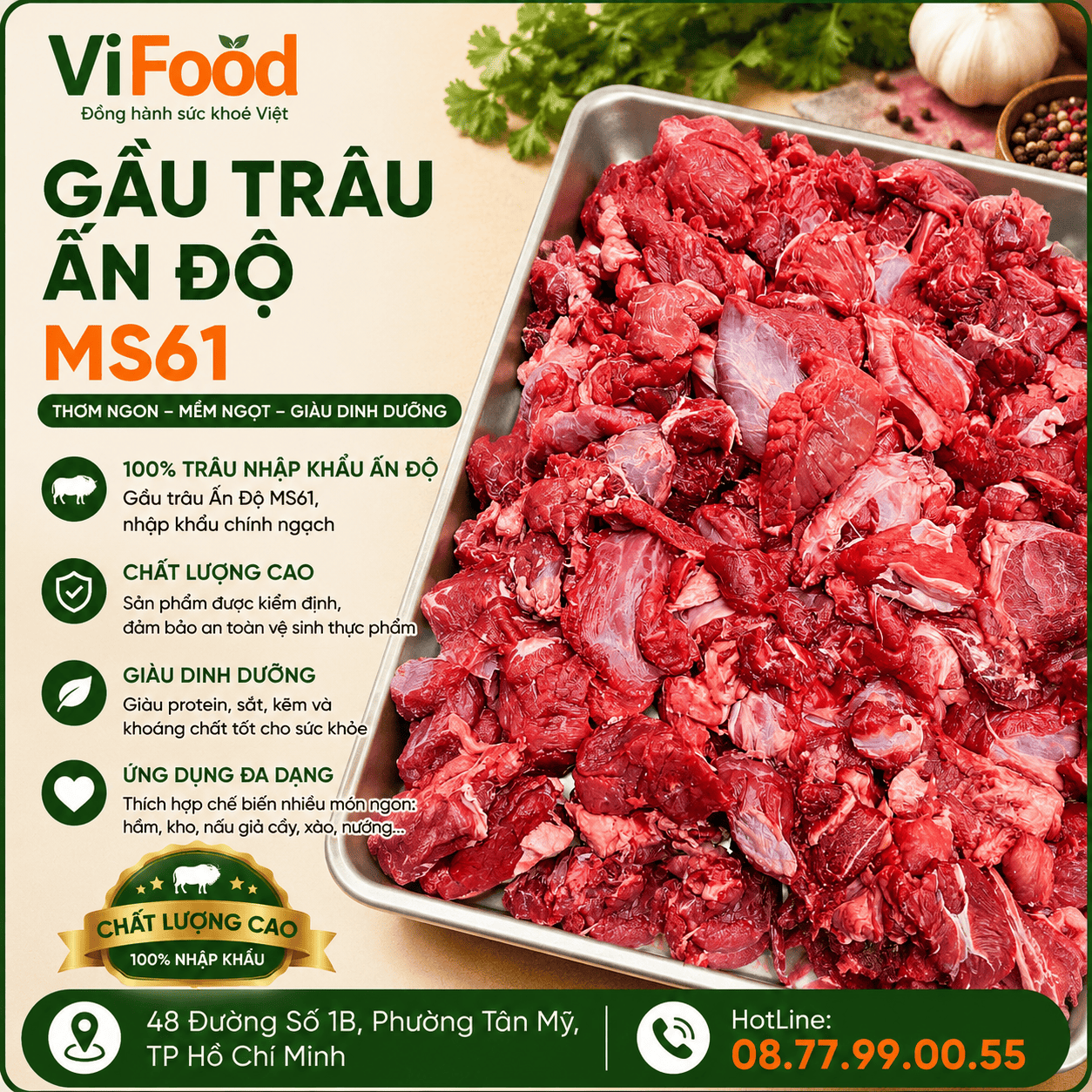 Gầu trâu Ấn Độ MS61