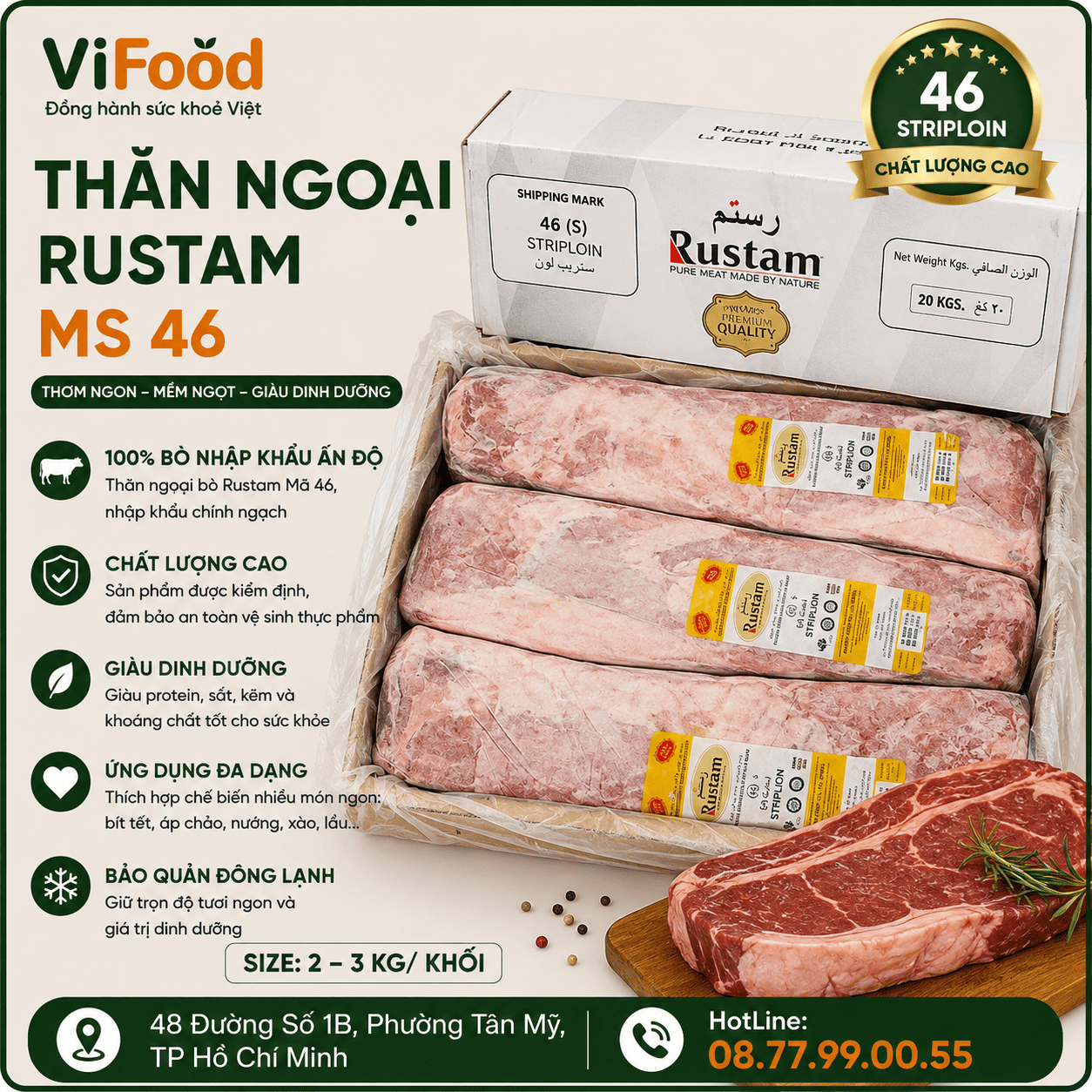 Thăn Ngoại RUSTAM MS 46