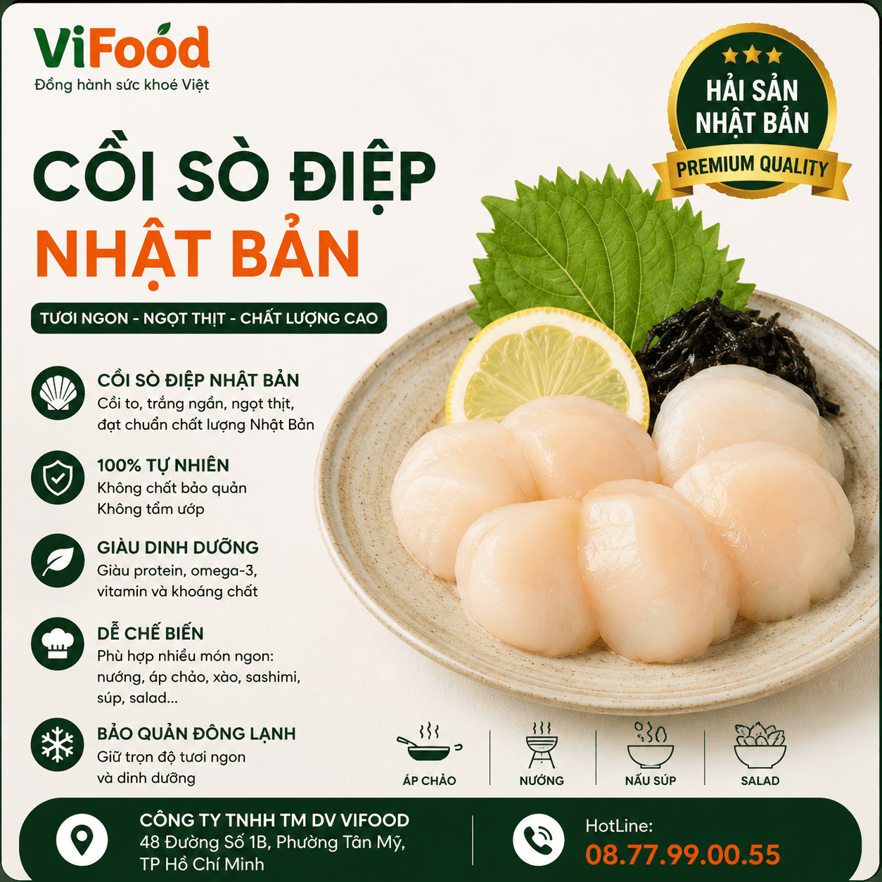 Cồi Sò Điệp Nhật Bản