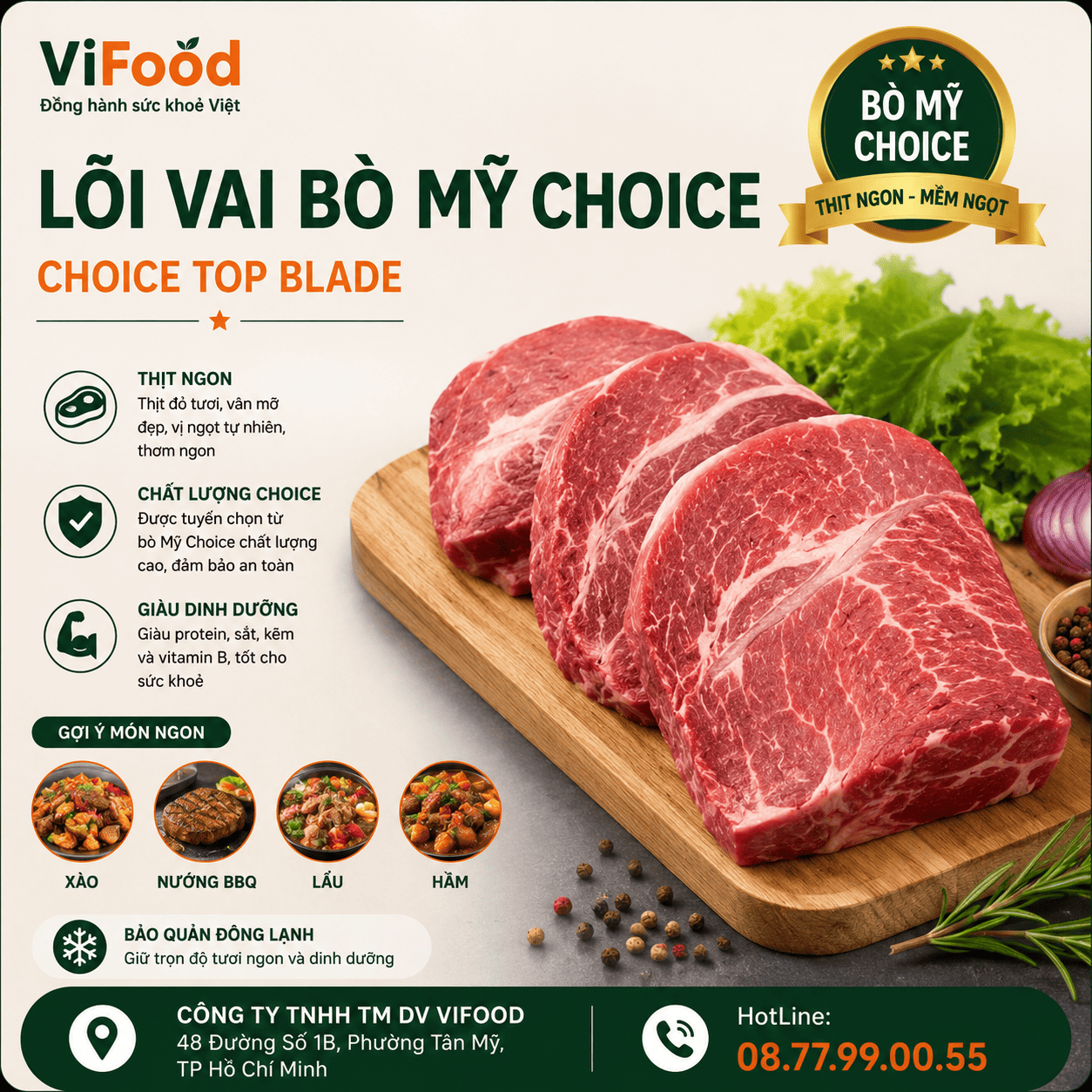 Lõi Vai Bò Mỹ Choice - Choice Top Blade