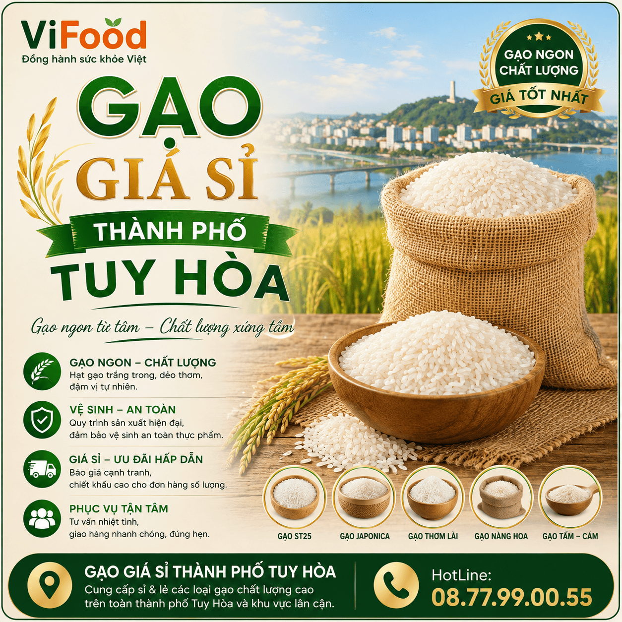 Gạo Giá Sỉ Thành phố Tuy Hòa
