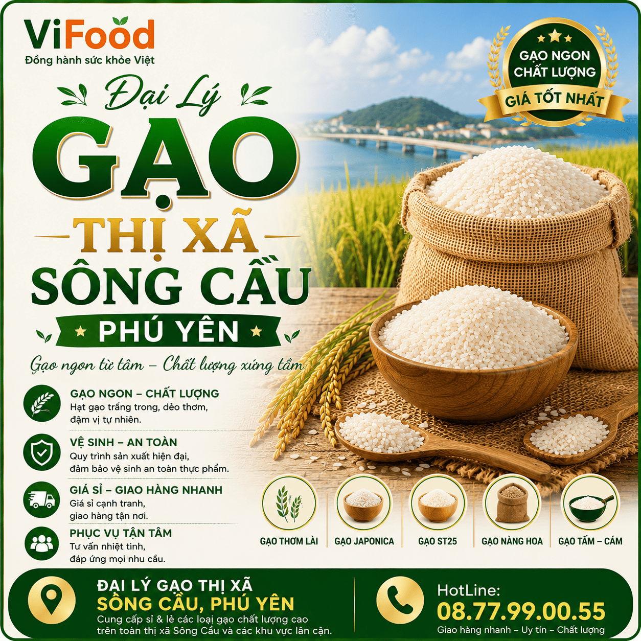 Đại Lý Gạo Thị xã Sông Cầu, Phú Yên