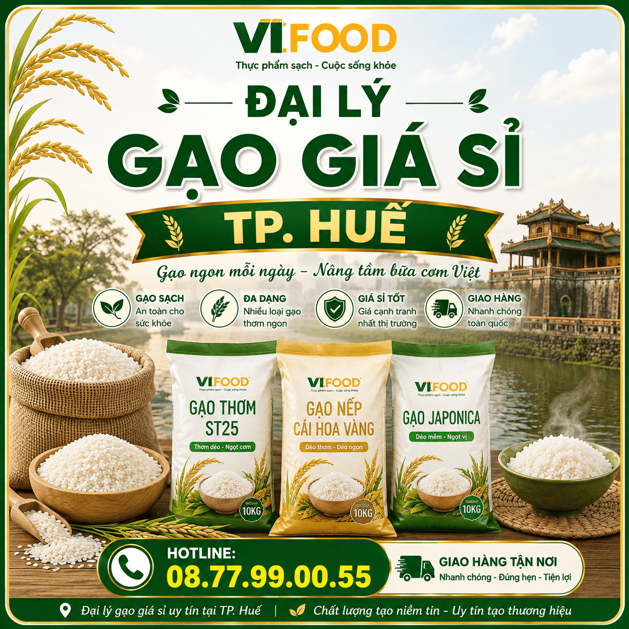 Đại Lý Gạo Giá Sỉ TP. Huế