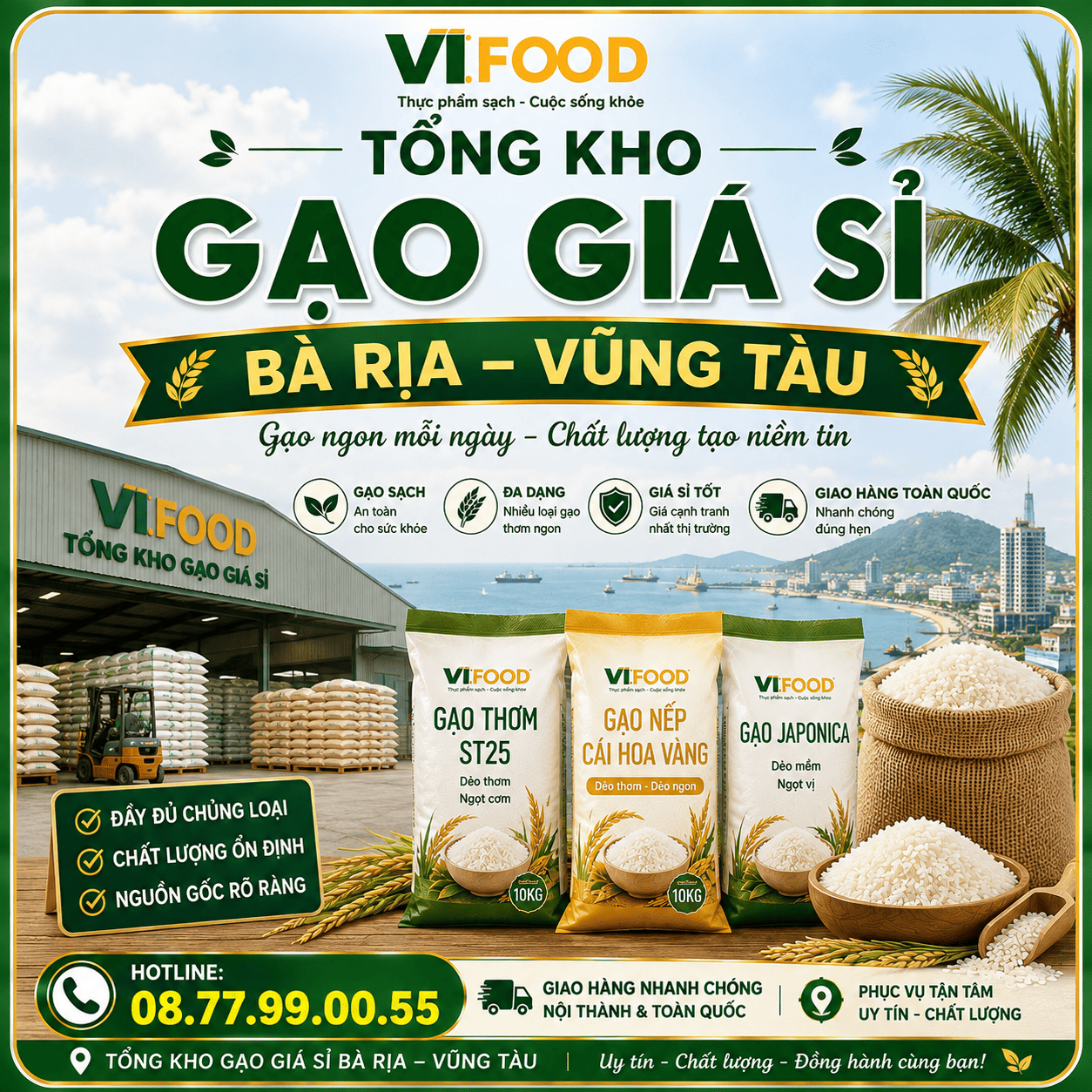Tổng Kho Gạo Giá Sỉ Bà Rịa – Vũng Tàu