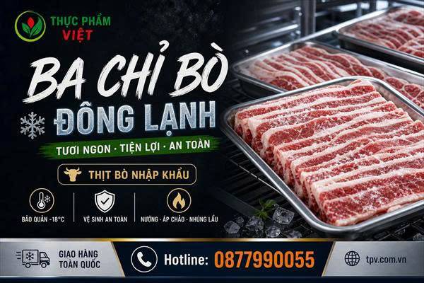 Sỉ và lẻ Ba chỉ bò đông lạnh tại Xã Củ Chi