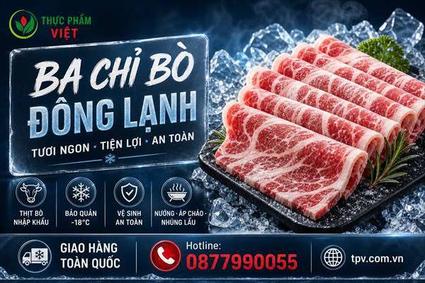 Địa chỉ mua Ba chỉ bò đông lạnh tại Xã Phước Hòa