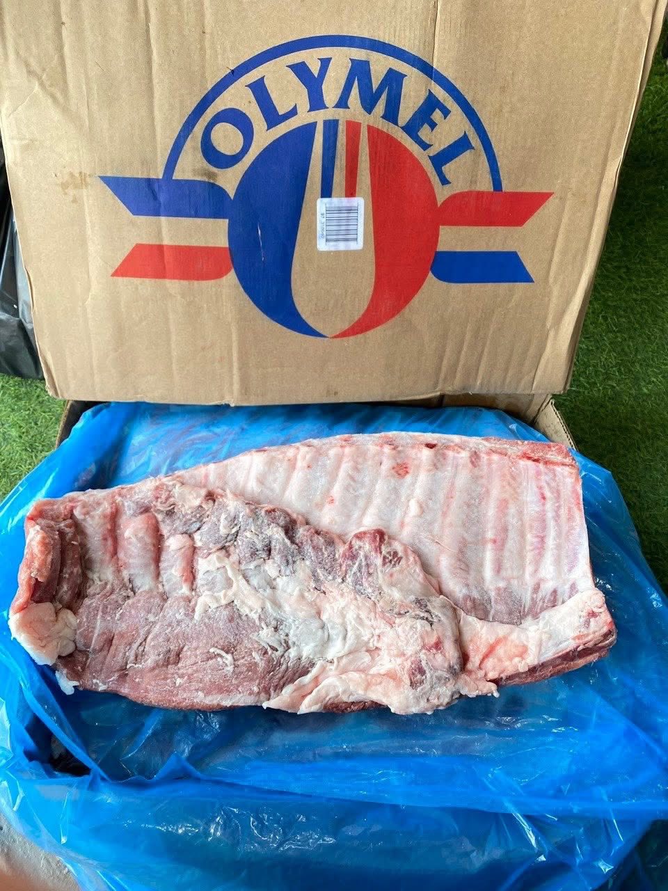 Sườn heo đông lạnh đóng thùng nhập khẩu