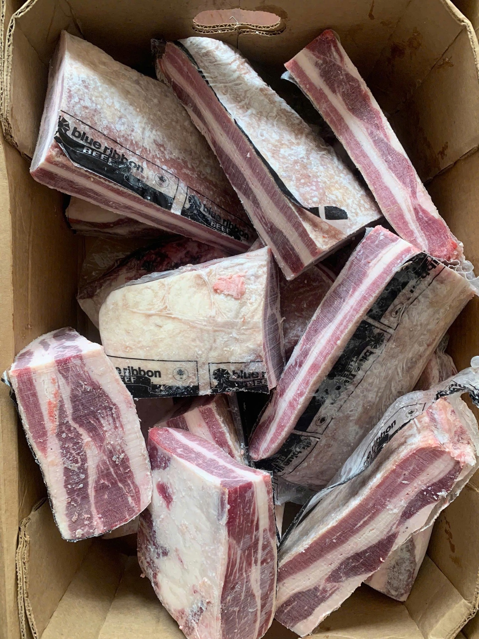 Ba chỉ bò đông lạnh