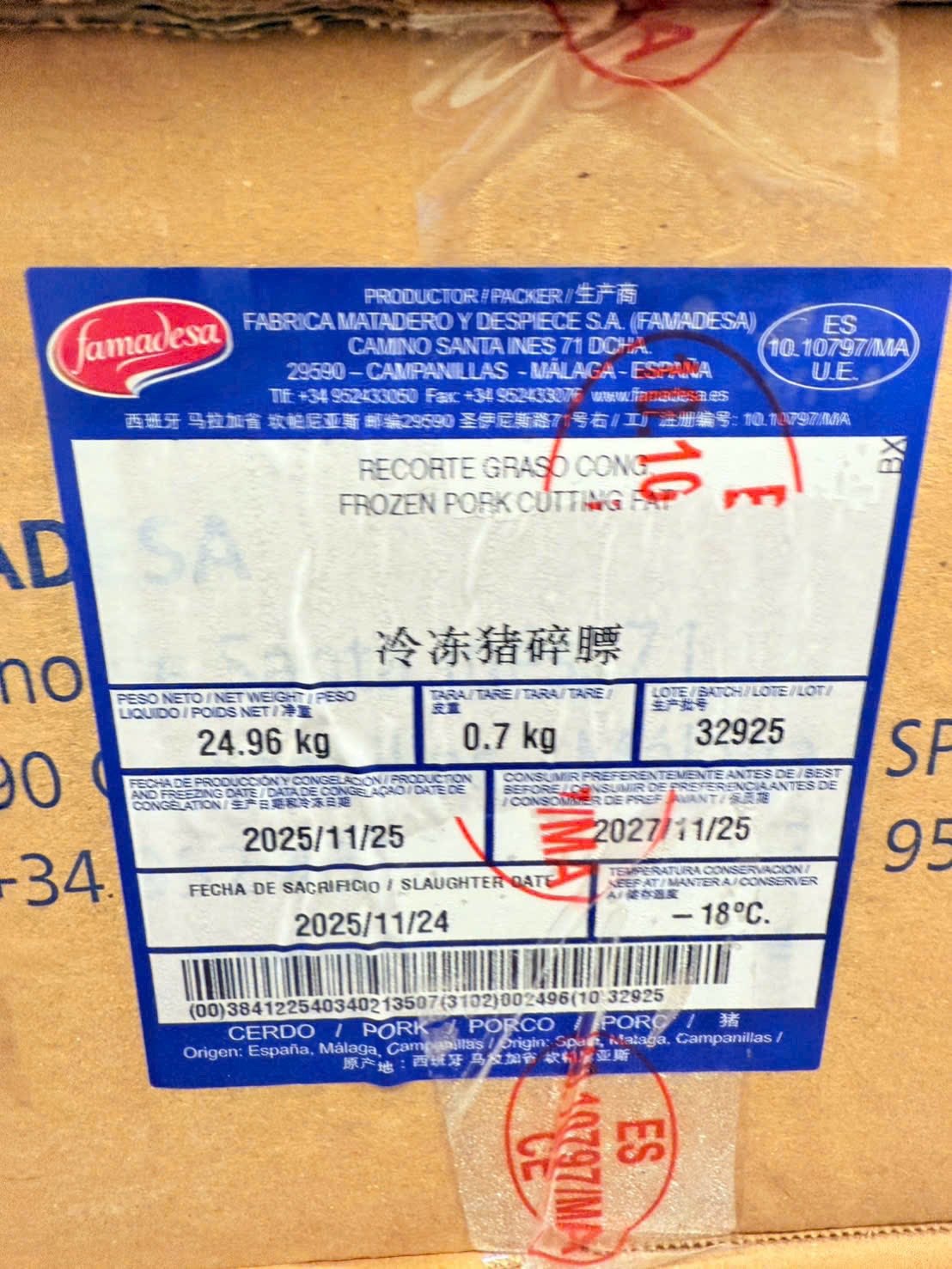 mo cat heo famadesa dong lanh nhap khau tay ban nha