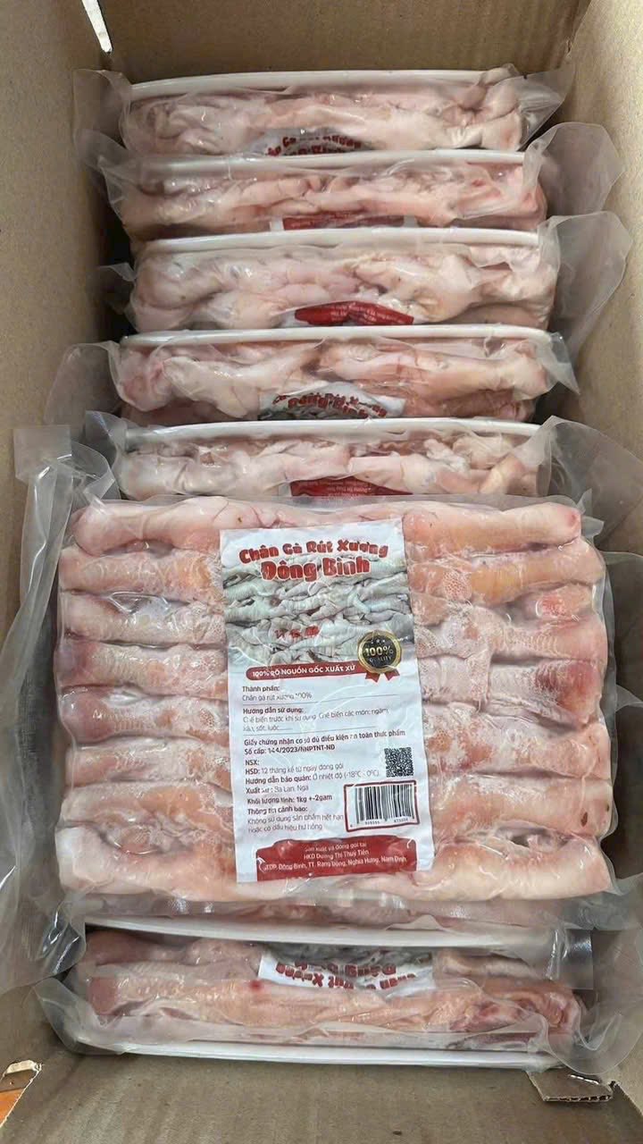 chan ga rut xuong lam mon an vat nha hang