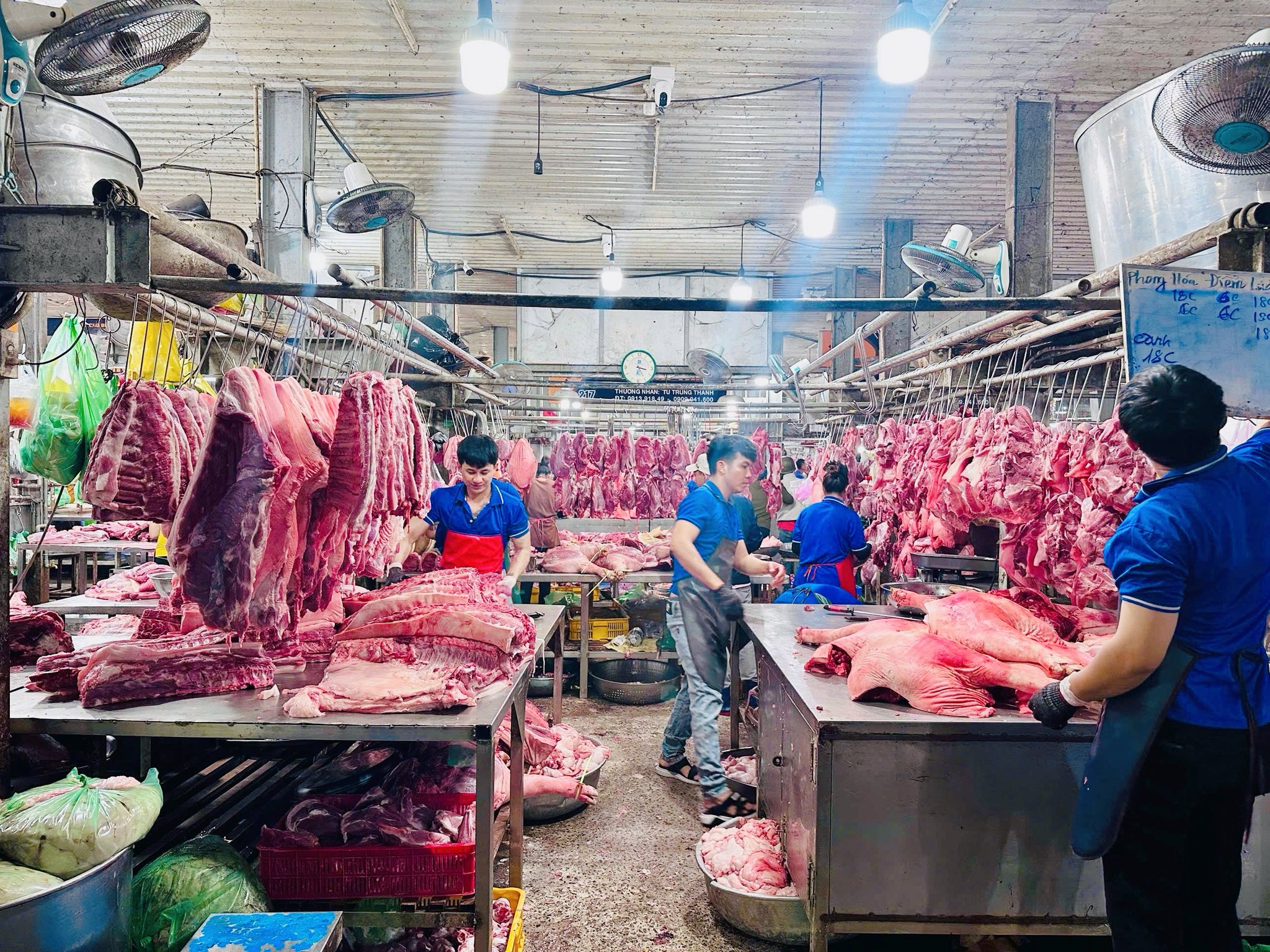 giá thịt heo hôm nay tại chợ