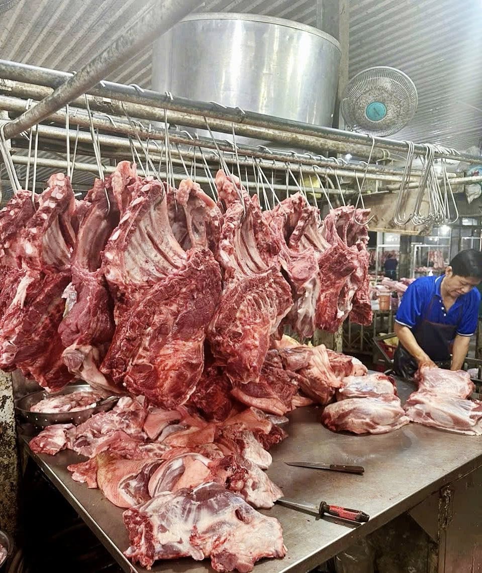 giá thịt heo chợ Bình Điền hôm nay
