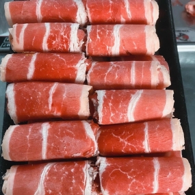 Ba chỉ bò tươi cắt lát