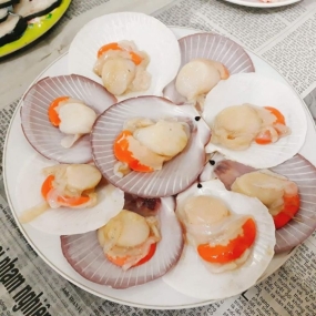 Sò điệp đông lạnh nửa mảnh 15-20 con/kg
