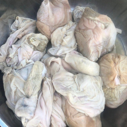 Bao tử dê làm sạch