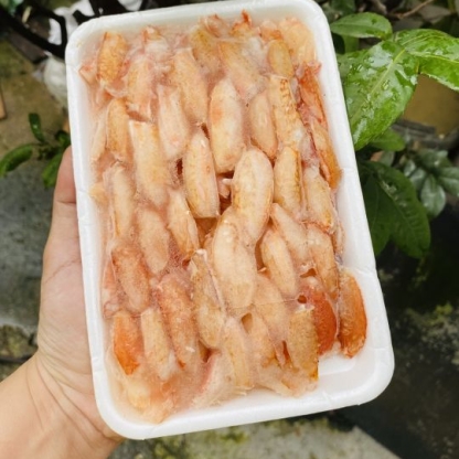 Thịt càng ghẹ đông lạnh an toàn Khay 500gr
