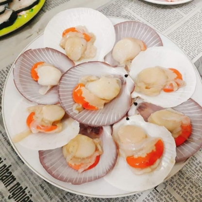 Sò điệp đông lạnh nửa mảnh 15-20 con/kg